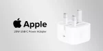 شارژر دیواری 20 وات اصلی اپل مدل Apple USB-C 20W Power Adapter A2344 سه پین
