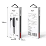 کابل تبدیل لایتنینگ به HDMI/ usb یسیدو مدل HM04 طول 1.8 متر