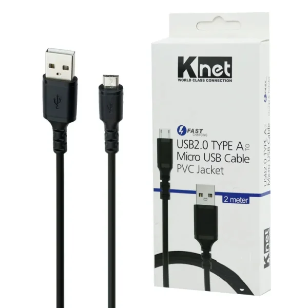 کابل تبدیل USB به microUSB کِی نت مدل K-CUM02020
