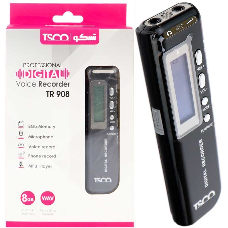 ضبط کننده صدا تسکو مدل TR 908 ضبط کننده صدا تسکو مدل TR 908