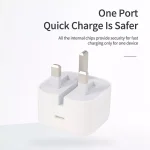 شارژر دیواری 20 وات اپل مدل Apple USB-C 20W Power Adapter A2344