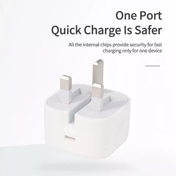شارژر دیواری 20 وات اپل مدل Apple USB-C 20W Power Adapter A2344