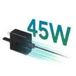 شارژر دیواری اصلی سوپر فست 45 وات سامسونگ مدل EP-TA845XBEGGB