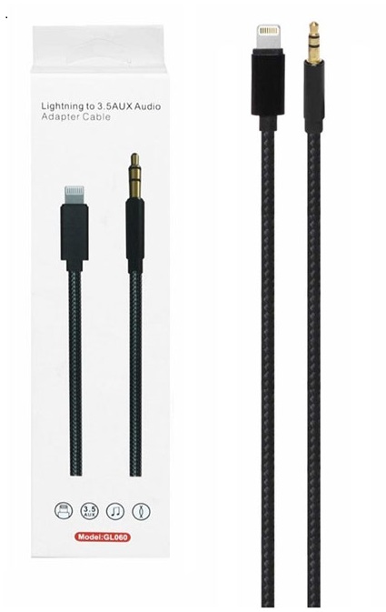 مبدل کابل lightning به AUX جک 3.5 میلیمتری GL060 مبدل کابل lightning به AUX جک 3.5 میلیمتری GL060
