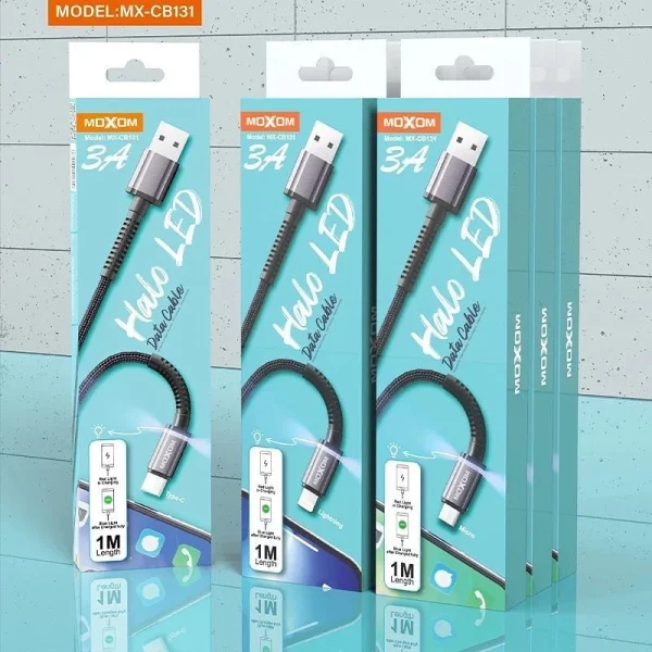 کابل تبدیل USB به USB-C موکسوم مدل MX-CB131 طول 1 متر