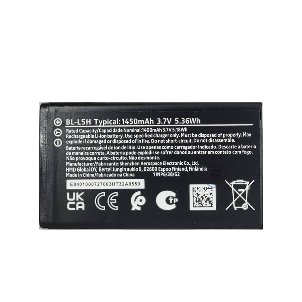 باتری اصلی نوکیا مدل (Nokia (BL-L5H باتری اصلی نوکیا مدل (Nokia (BL-L5H