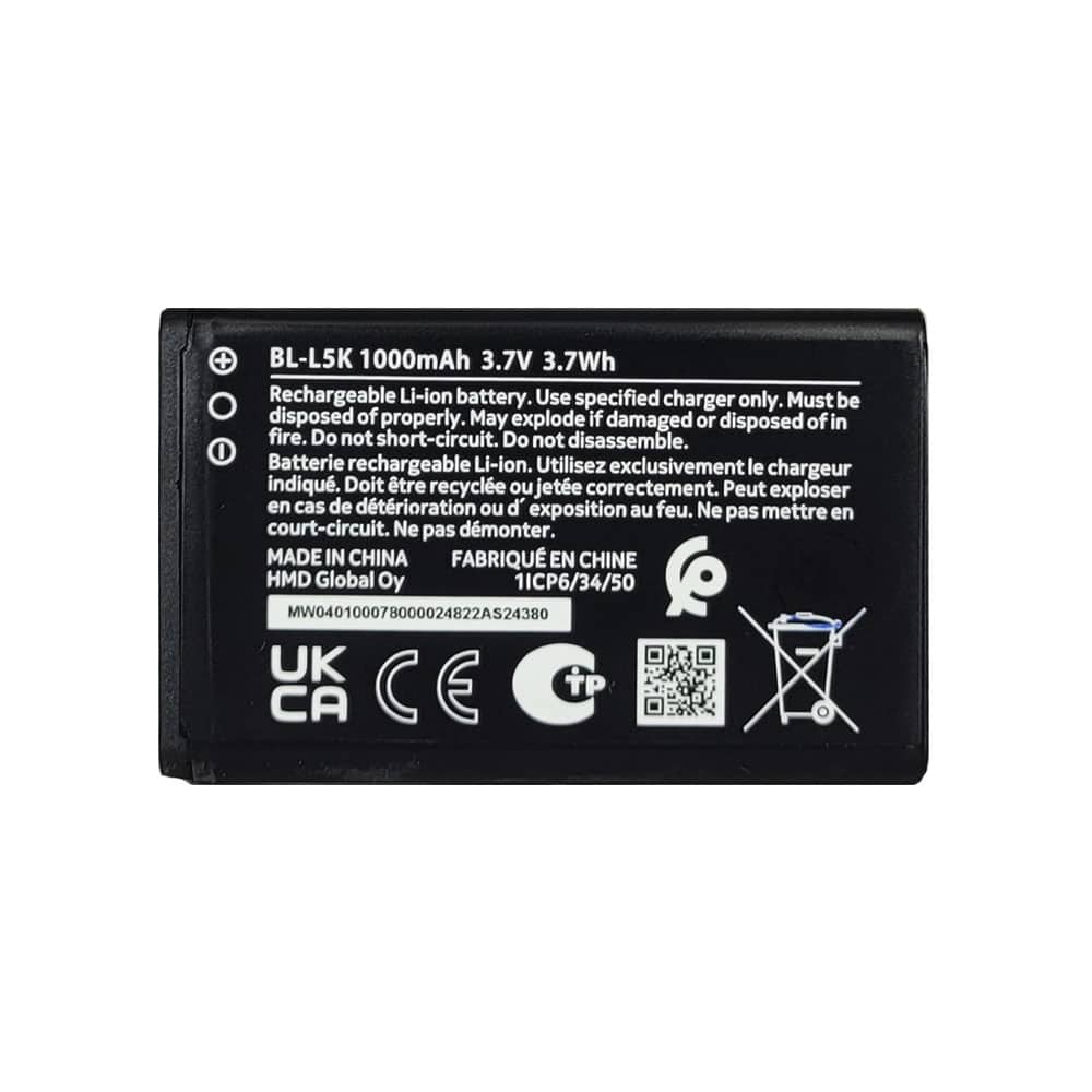 باتری اصلی نوکیا مدل (Nokia (BL-L5K باتری اصلی نوکیا مدل (Nokia (BL-L5K