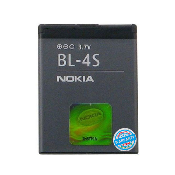 باتری اصلی نوکیا مدل (Nokia (BL-4S باتری اصلی نوکیا مدل (Nokia (BL-4S